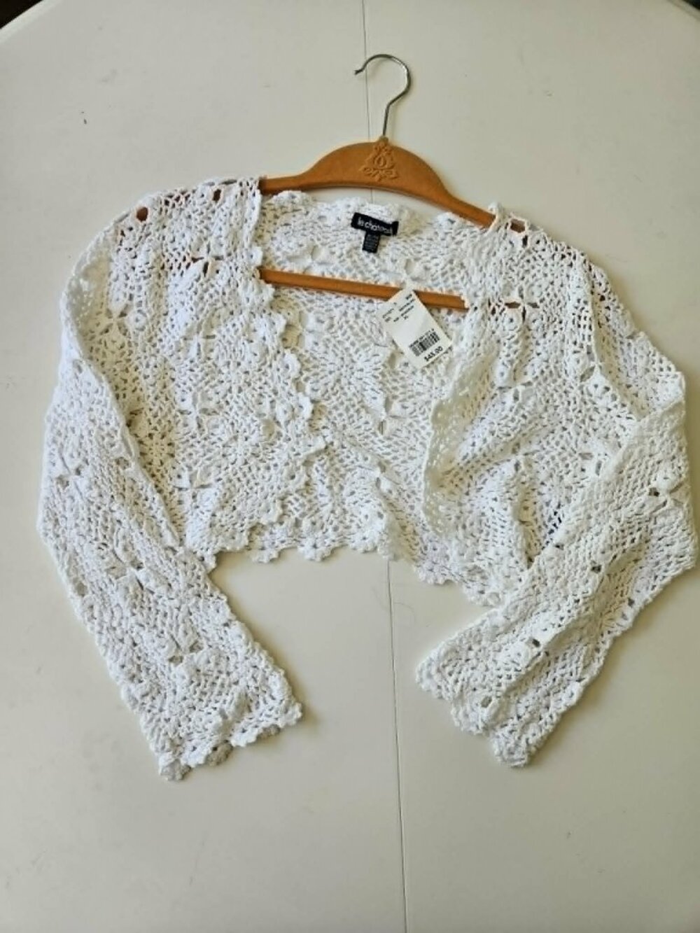 Bolero, Cable knit, Size XL, New with tags, 100% Cotton